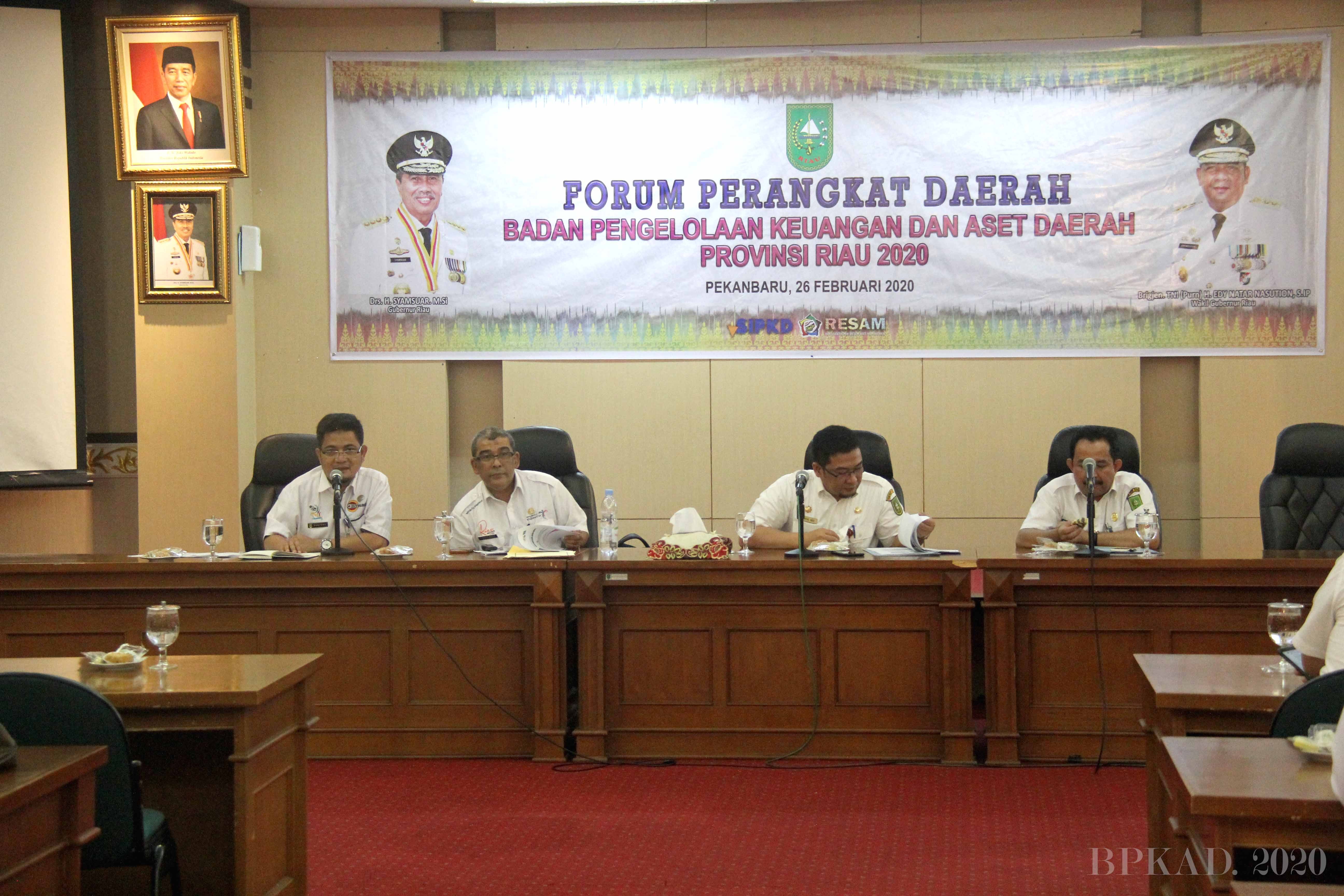 Forum Perangkat Daerah BPKAD Provinsi Riau Kali Ini Lebih Hangat