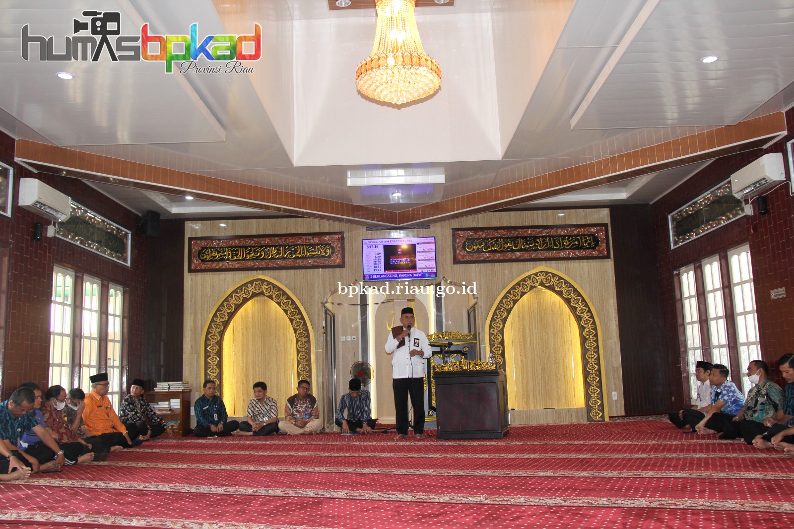 Peringatan Isra Mikraj di Mesjid Al-Karomah BPKAD Prov Riau