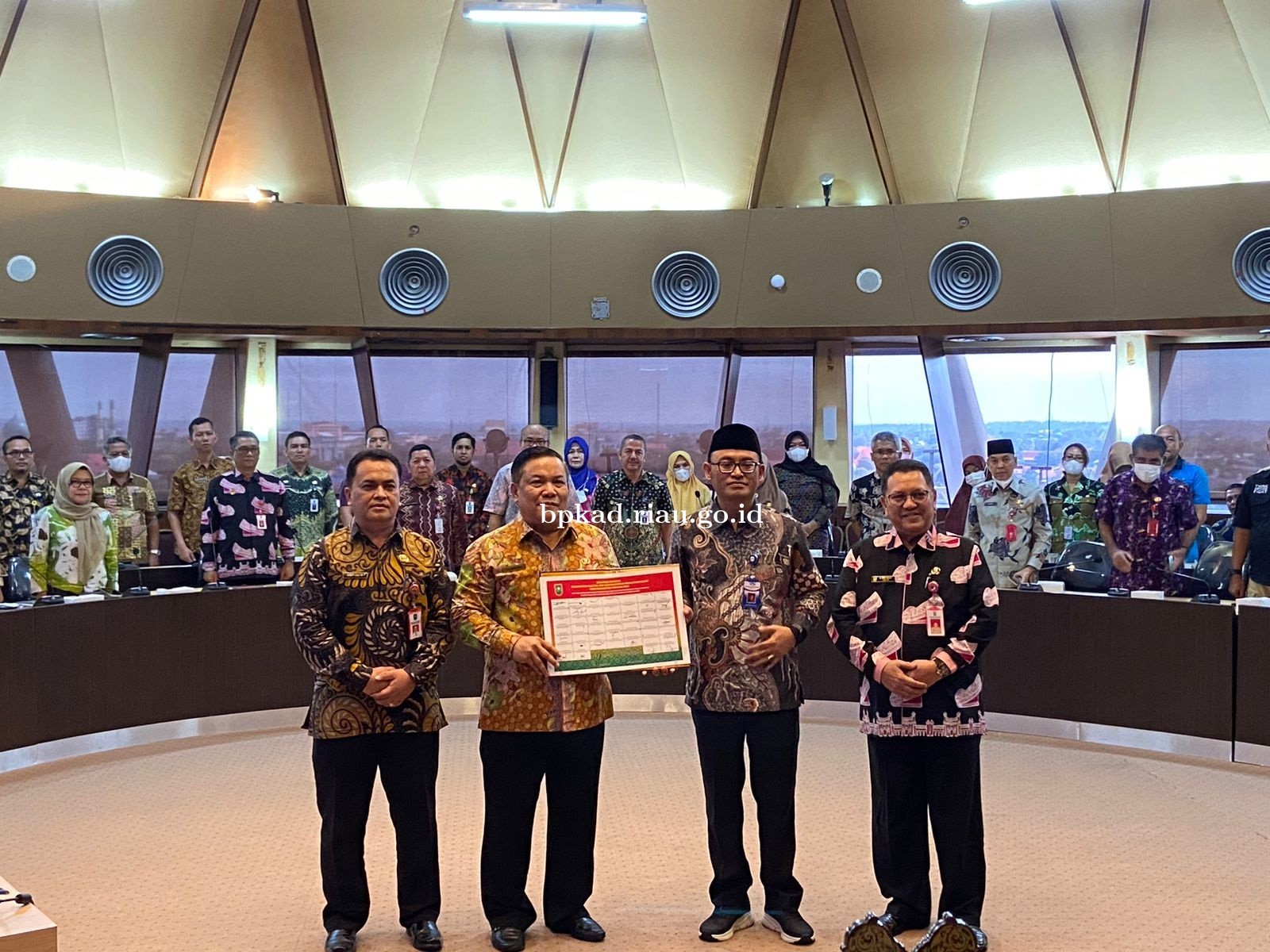 BPKAD mengikuti Penandatangan Nota Kesepakatan dan Bimtek SPIP Terintegrasi oleh BPKP Perwakilan Provinsi Riau